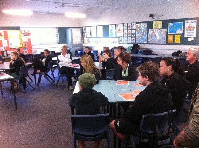 Year 8 students with their mentors